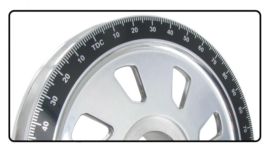 Aluminium Kurbelwellen-Riemenscheibe 170mm mit Skalierung