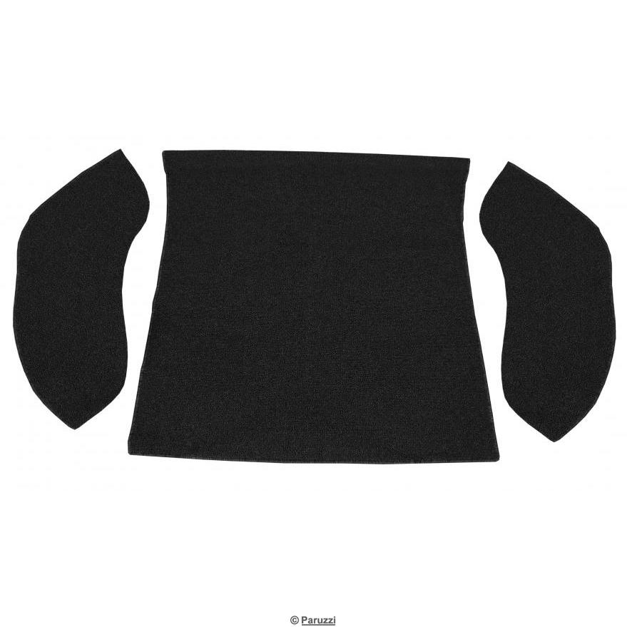 Schlingenteppich-Kit hinten Abteilung schwarz (3-teilig) 