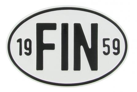 Landesplakette FIN 1959 – Aluminium Länderplakette für VW Klassiker