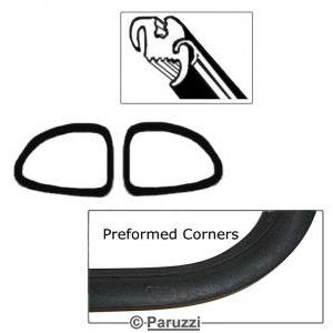 Heckscheibendichtung mit Zierrille (pro Paar)