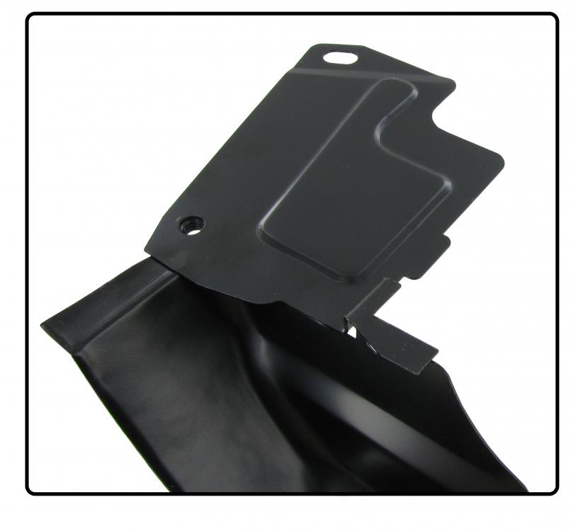 Motorblech hinten Riemenscheibe Schwarz für VW Oldtimer
