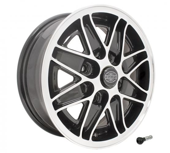 Cosmo Felge 4x130 glänzend Schwarz - VW Oldtimer Klassiker