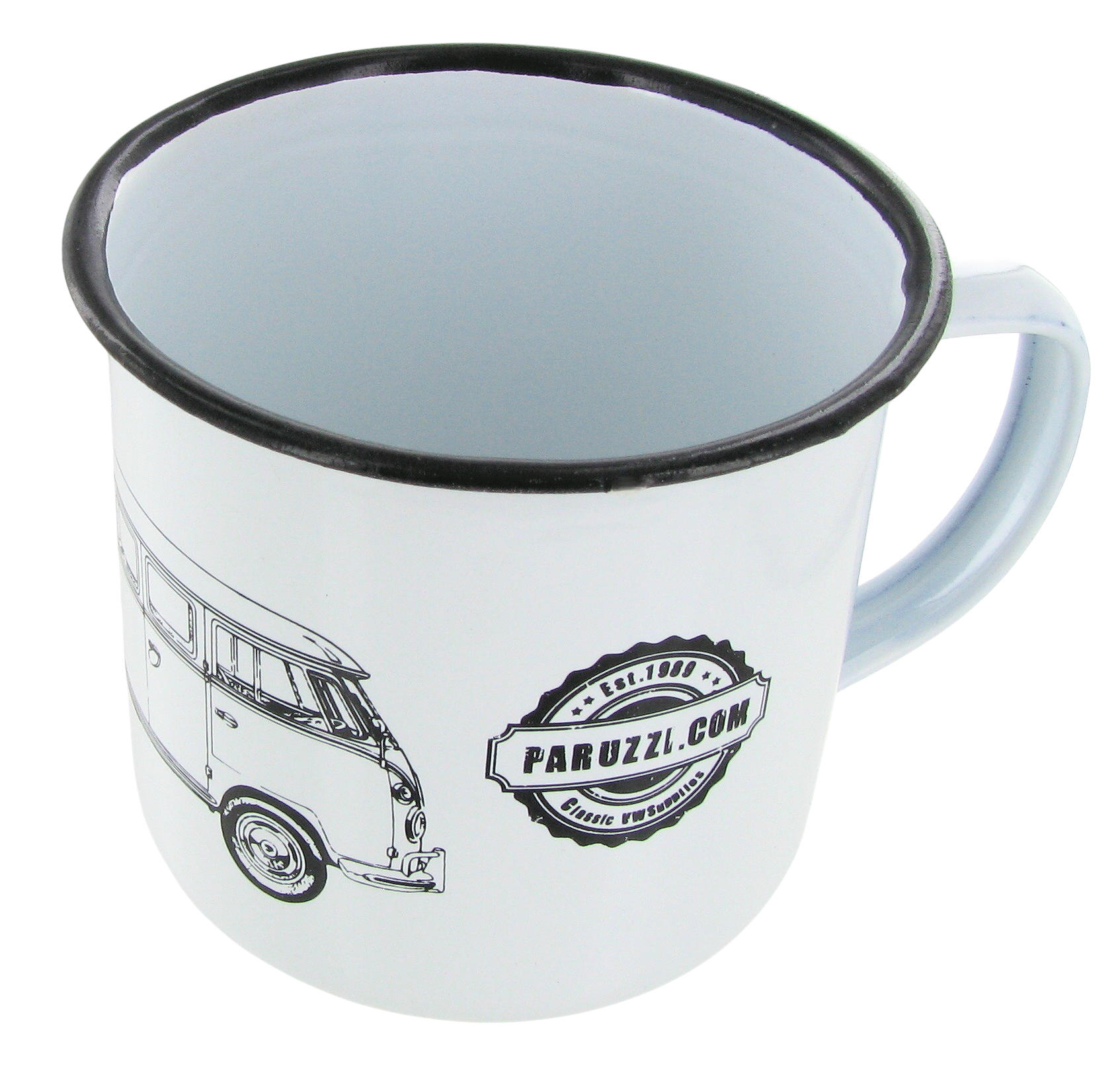 Emaillebecher VW Bus T1 - Vintage Retro Emaille Tasse