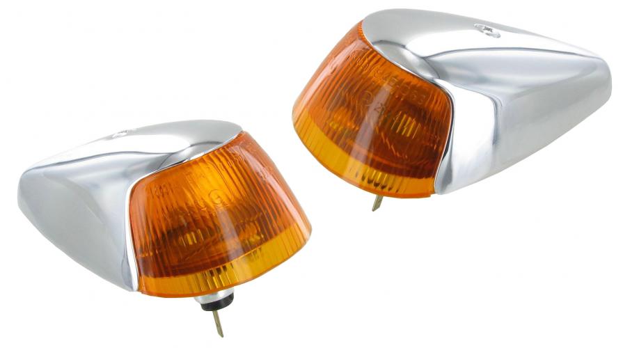 Blinkereinheit Bernstein Orange Glas A-Qualität