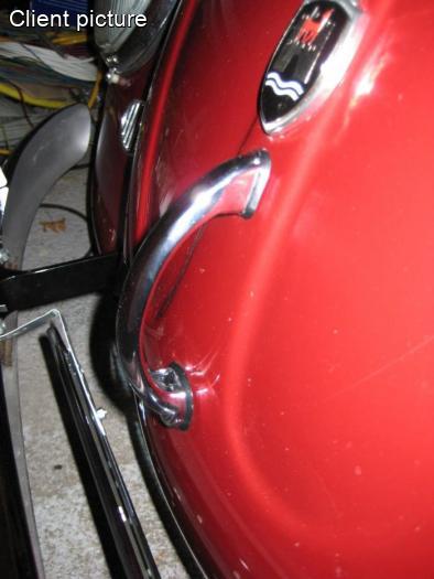 Verchromter Haubengriff in A-Qualität