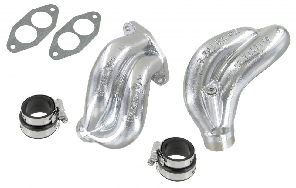 Chrom Ansaugkrümmer Bögen Satz für VW Oldtimer 1300/1600