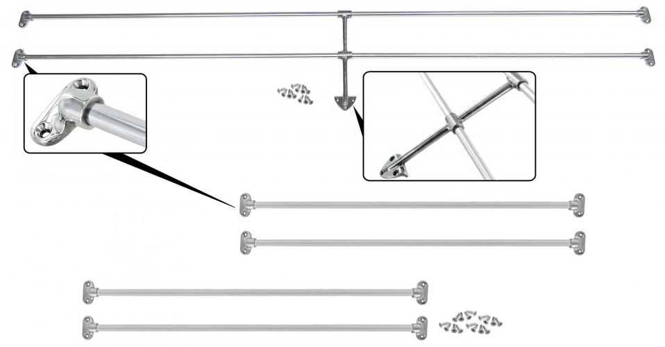 Fensterschutz Jailbars Satz (2 Seitenfenster + Heck)