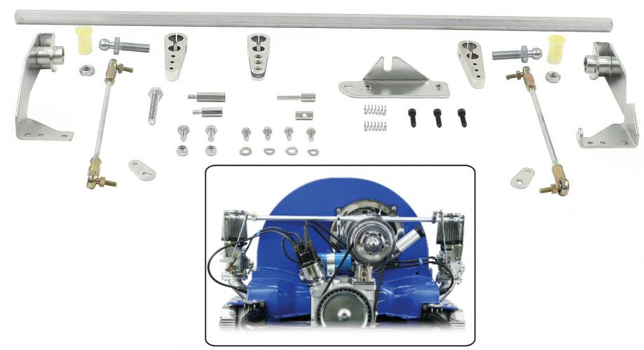 Cross-bar Gasgestänge Weber ICT für VW Oldtimer