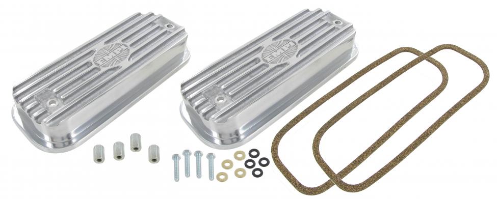 Aluminium Ventildeckel Satz, anschraubbar für VW Oldtimer